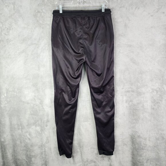 Mens Black Vintage OKW Wolfpack Track Pants Drawstring Elastic Waist Size XL - Picture 5 of 9